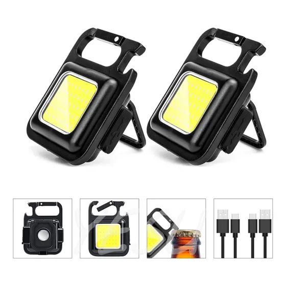2pcs Lámpara Led Recargable Portátil Para Campamento