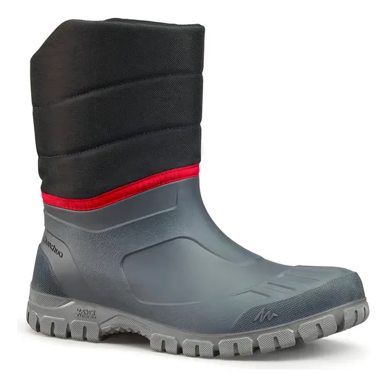 Botas Nieve Cálidas Impermeables - Sh100 Warm - Mid Hombre. Color Negro