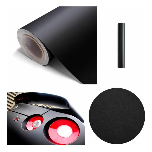 Vinilo Wrap Negro Mate 1.52 Metros X 1 Metro Para Forrar