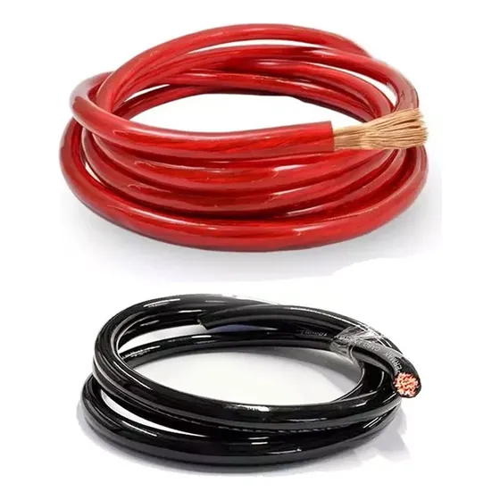 Bo Alimentção Permk 21mm 100% Obre 1m Preto 1m Vermelho