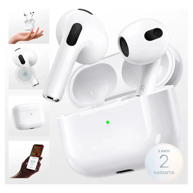 Fone Ouvido Bluetooth 5.4 Sem Fio Estojo De Carregamento Anti Ruido A Prova Dagua Compatív...