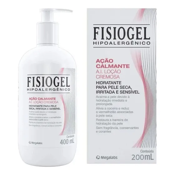 Kit Loção Cremosa Fisiogel A.I. Ação Calmante 400ml + 200ml