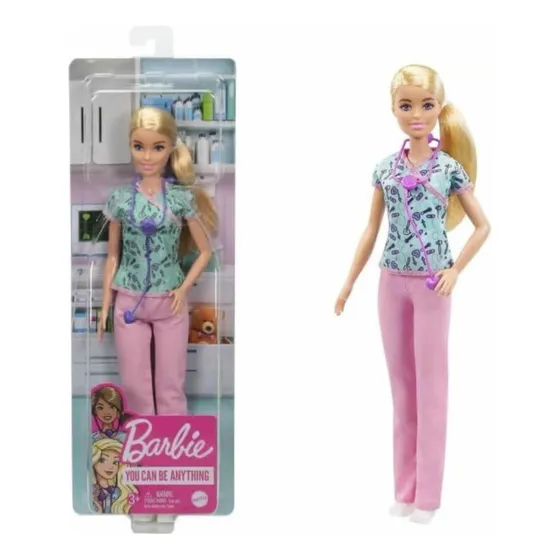 Muñeca Barbie Carreras Enfermera 30 Cm Mattel