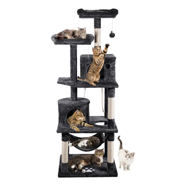 Rascador Torre Arbol Gatos Michis Juguete 170cm Extragrande