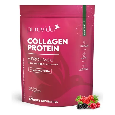Collagen Protein Puravida Berries Silvestres 450g