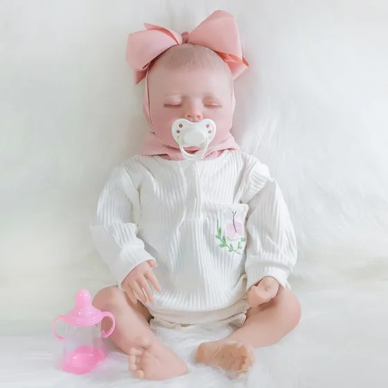 Bebe Reborn Muñeco  Realista Con Lazo