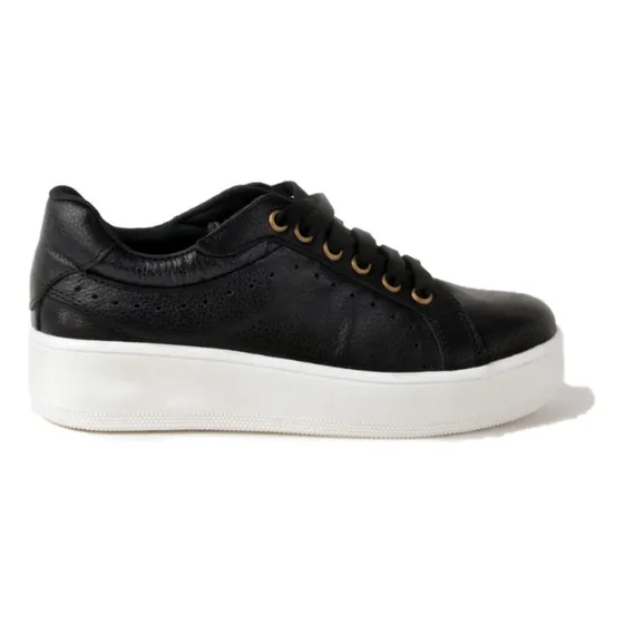 Zapatilas Urbanas De Mujer De Cuero Tavis - Ferraro