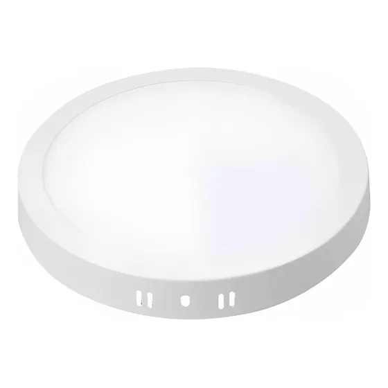 Plafón Led Candela Base Circular 18w Luz Cálida 219x25