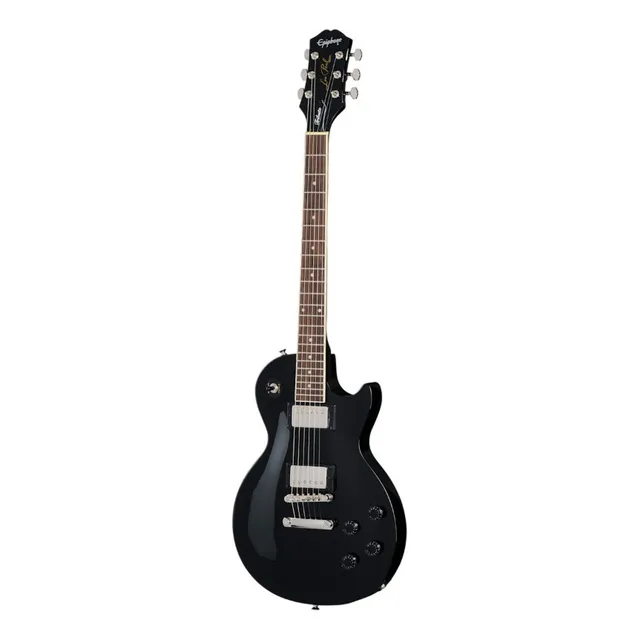 Guitarra Electrica EpiPhone Les Paul Tribute Ebony Color Negro