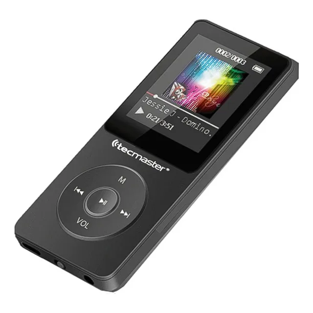 Reproductor Mp3 Bluetooth 16gb Tecmaster Tm-300523 Color Negro