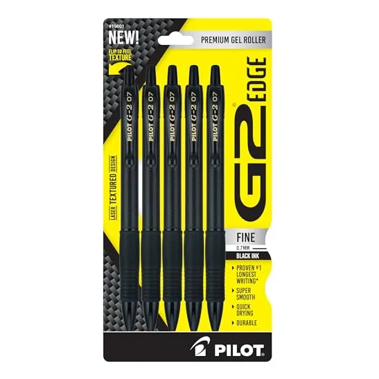 5 Lapiceras Pilot G2 Edge Premium Gel Roller 0.7mm