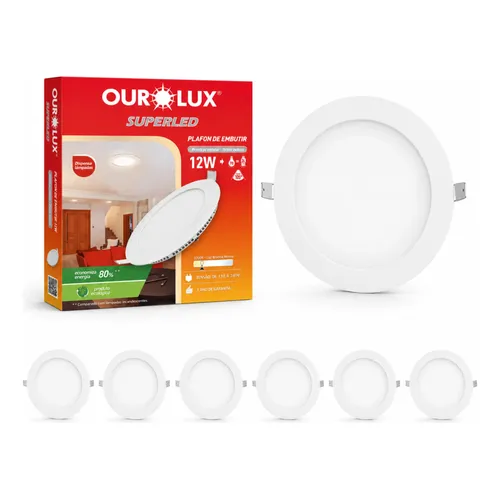 Stl23905br/30 - Plafon Deep 28w 3000k 35cm Branco - Stella
