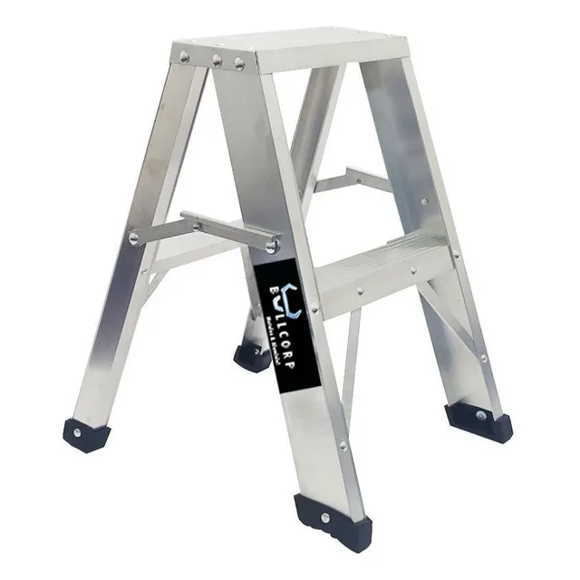 Escalera Tijera De Aluminio 2 Pasos Tipo 1