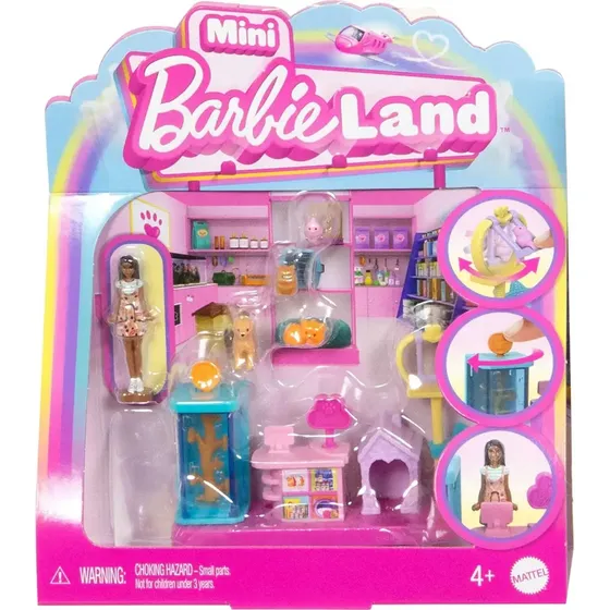Mini Barbieland Almacen Mascotas Compacta Coleccionable Febo