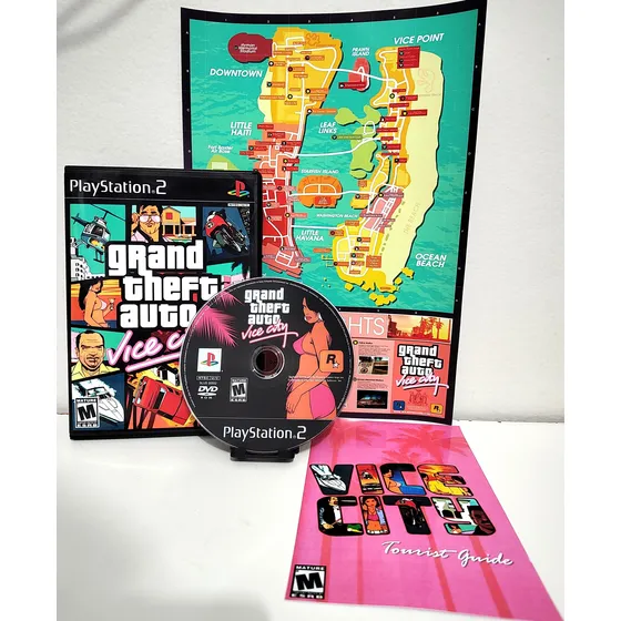 Gta Vice City Pt-br Com Mapa P/ Ps2