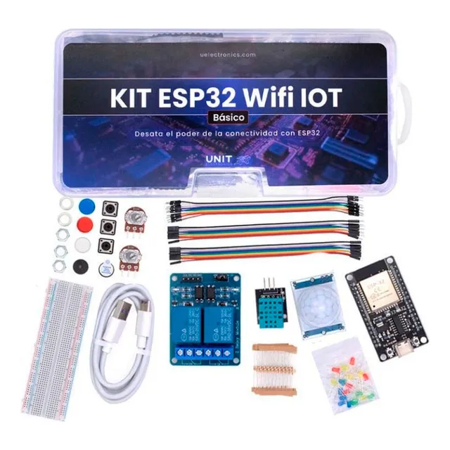 Kit Esp32 Básico Ide Iot 10 Practicas Con Tutorial Unit