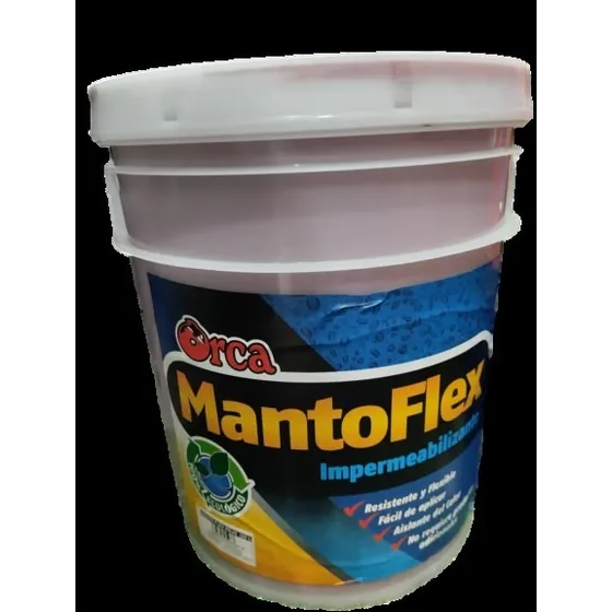 Mantoflex Pintura Impermeabilizante Para Techos Cuñete Rojo
