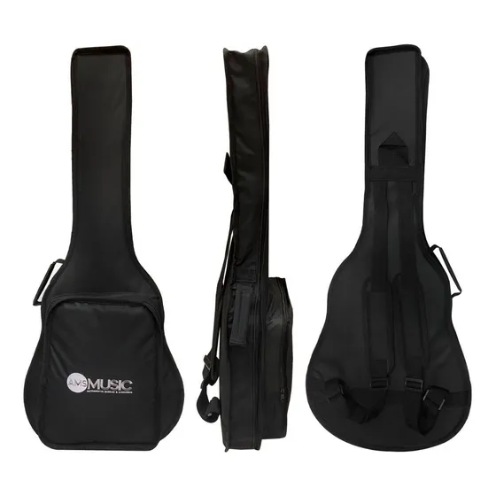 Bag Capa Cargo Almofadada Violão Flat Giannini Sf-14 Nf-14