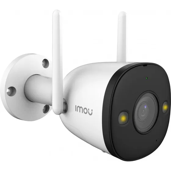Cámara Seguridad Ip Wifi Imou Exterior Bullet 2e 2mp Full Hd Color Blanco