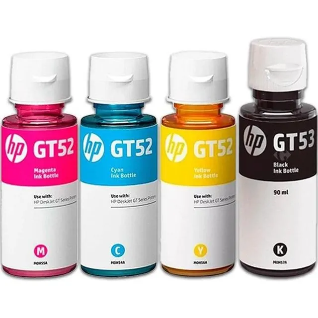 Kit 4 Botellas Tinta Hp Gt52 Gt53 Color Ink Tank 115 315 415