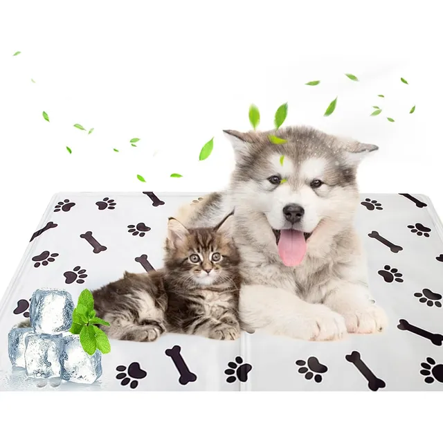 tapete refrescante para perros cama para perro grande mascotas 90x50 Artículos de enfriamiento con esponja para mascotas en verano colchonetas de hielo para mascotas
