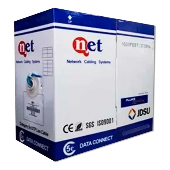 Cable Utp Cat 5e Qnet Cca 70/30 Bobina 305 Mts