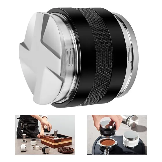 Tamper Y Distribuidor De Café Expreso De Acero 51mm Or 58mm