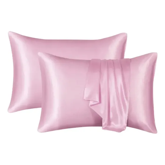 Funda Almohada Satin Saten Tipo Seda Para Dormir Set X2 Unid