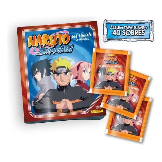 Pack Naruto Shippuden Un Nuevo Comienzo (álbum + 40 Sobres)