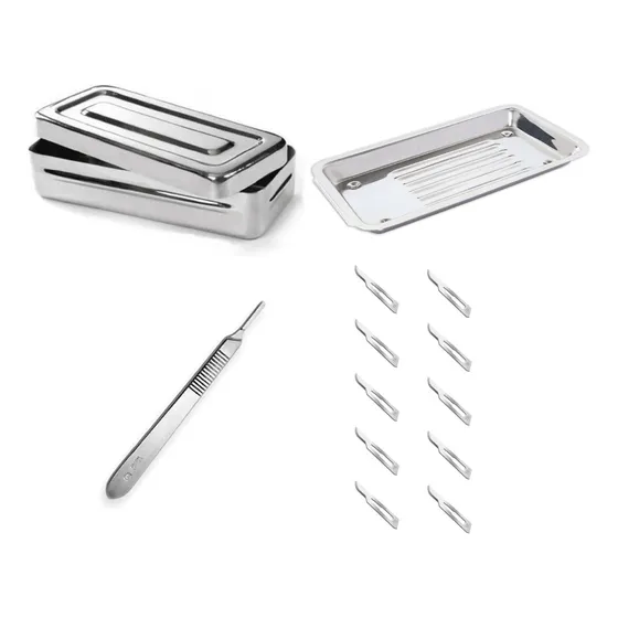 Kit Podología Belkys Acero + Bisturí + Piedras