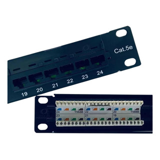 Patch Panel 24 Portas Cat5e Rj45 Rack 19 Certifica Patch Panel 24 Portas Cat5e Rj45 Rack 19 Certifica