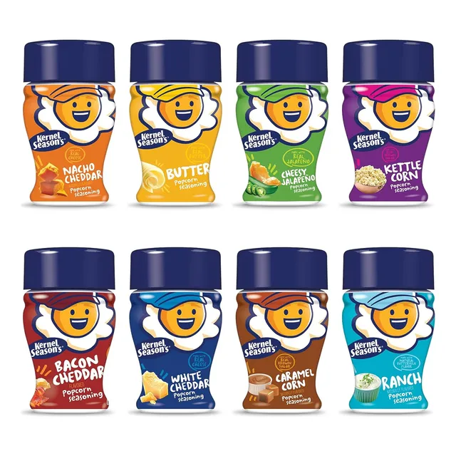 Paquete De Variedad De Mini Frascos Para Sazonar Palomitas D