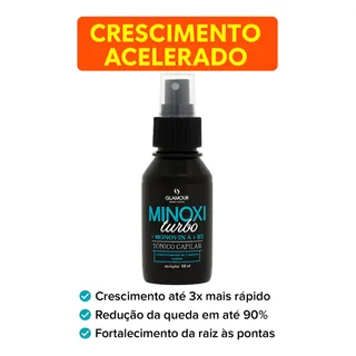 TĂŽnico Capilar Crescimento Acelerado Minoxi Turbo 100ml TĂŽnico Capilar Crescimento Acelerado Minoxi Turbo 100ml