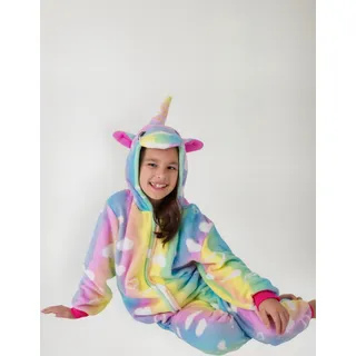 Macacão Pijama Infantil Menina Unicórnio Kigurumi Criança Macacão Pijama Infantil Menina Unicórnio Kigurumi Criança