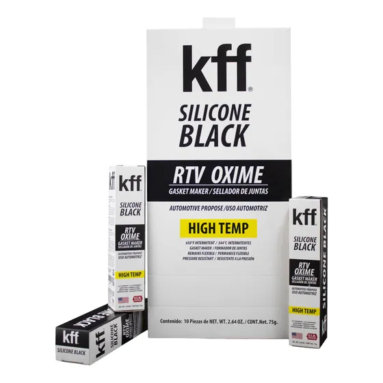10 Silicones Kff Black Rtv Oxime, Sellador De Juntas, 75gr.