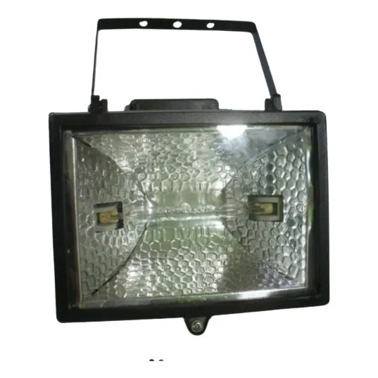 Reflector Halogeno Color Negro Con  Tubo 110 Vol Fermetal