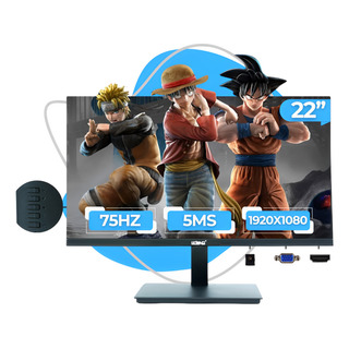 Monitor Lelong 22''sem Bordas Led Va Hdmi Vga Gamer Trabalho Monitor Lelong 22''sem Bordas Led Va Hdmi Vga Gamer Trabalho