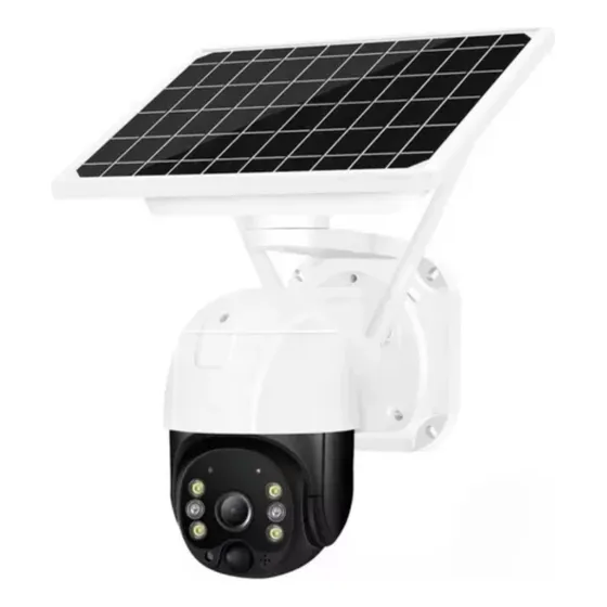 Cámara Vigilancia Ptz Panel Solar Para Exteriores Con Sim 4g