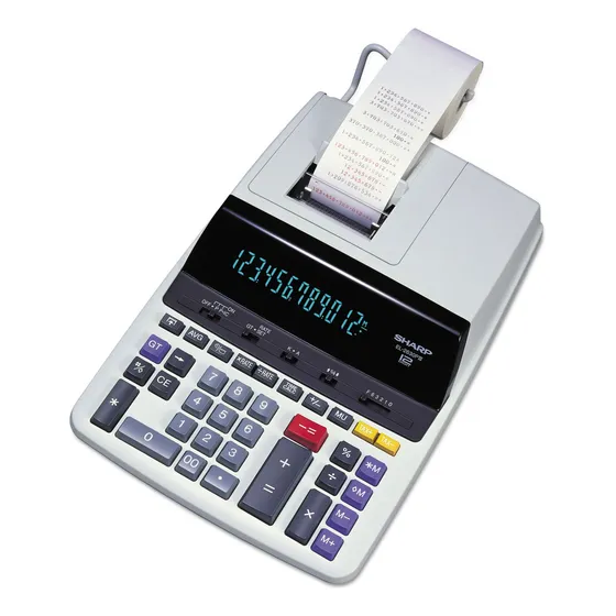 Calculadora De Impressão Sharp El2630piii Preto/vermelho De 