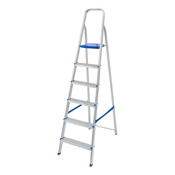 Escalera Aluminio 6 Escalones 88cmx46cmx1,78m Mor- Ferrejido