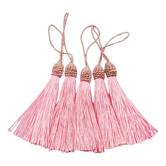 Franja Tassel Pingente Poliéster Tamanho 9cm Com 100 Un