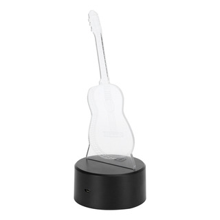Guitarra 3d Night Led 7 Colores Night Touch Guitarra 3d Night Led 7 Colores Night Touch