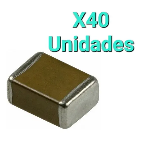 Capacitor 0.1uf 100nf (1206) 50v Ceramico (40 Unid) Smd