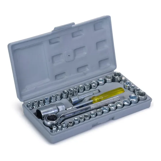 Juego De Dados Maxi Tools 40 Piezas Tamaño Metrico 1/4 Y 3/8