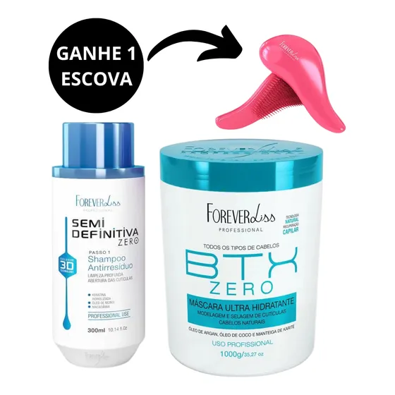 Shampoo Antirresíduo Semi Definitiva + Btx Zero Forever Liss