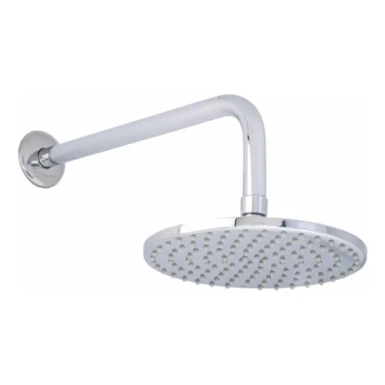 Regadera De Plato Redonda Con Brazo Y Chapeton 4515b  Cromo