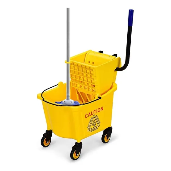 Carro Mopero 32 Lt Amarillo Wakeshome Con Envío A Todo Chile
