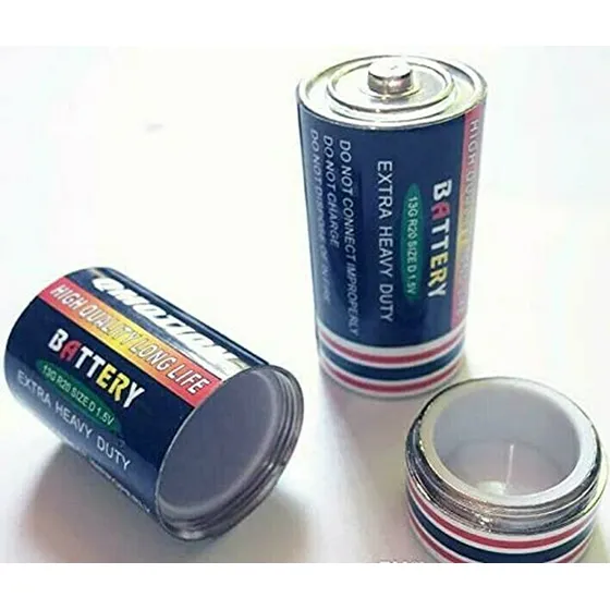 2 Secret Safe Diversion Fake C Battery Hidden Safe Pill Stas