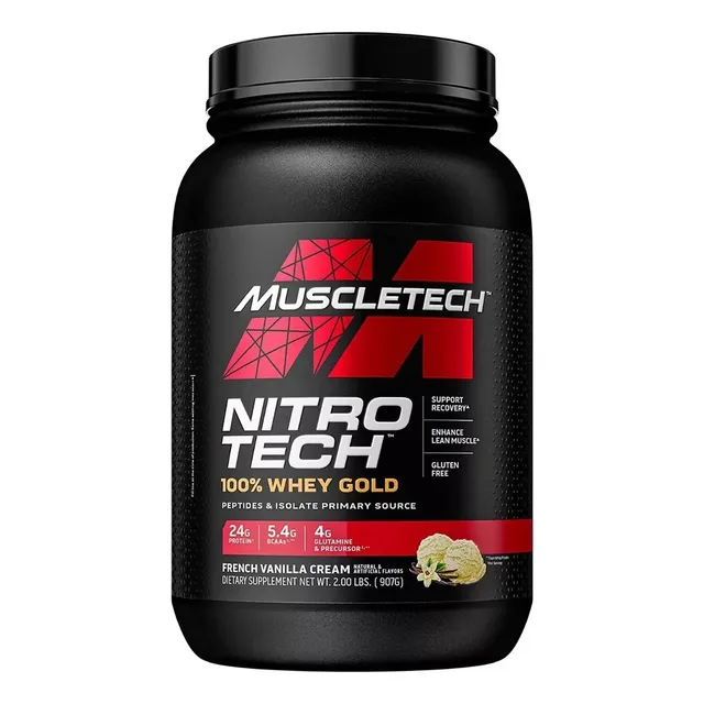 Proteína Nitro-tech 100% Whey Gold Muscletech 2lbs