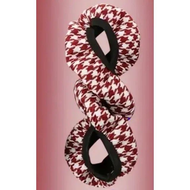 Funda Forro Volante Universal Carro - Vinotinto Y Blanco